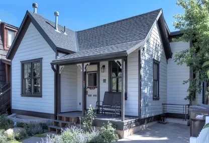 Exterior of charming Old Town, Park City home