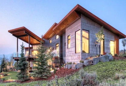 modern promontory home
