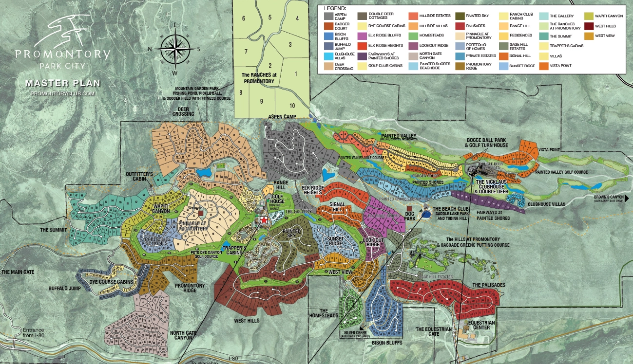 Promontory Club neighborhood map