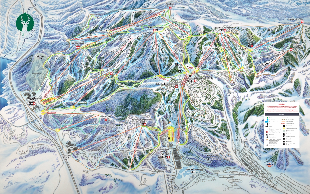 deer valley resort ski map 2025-26