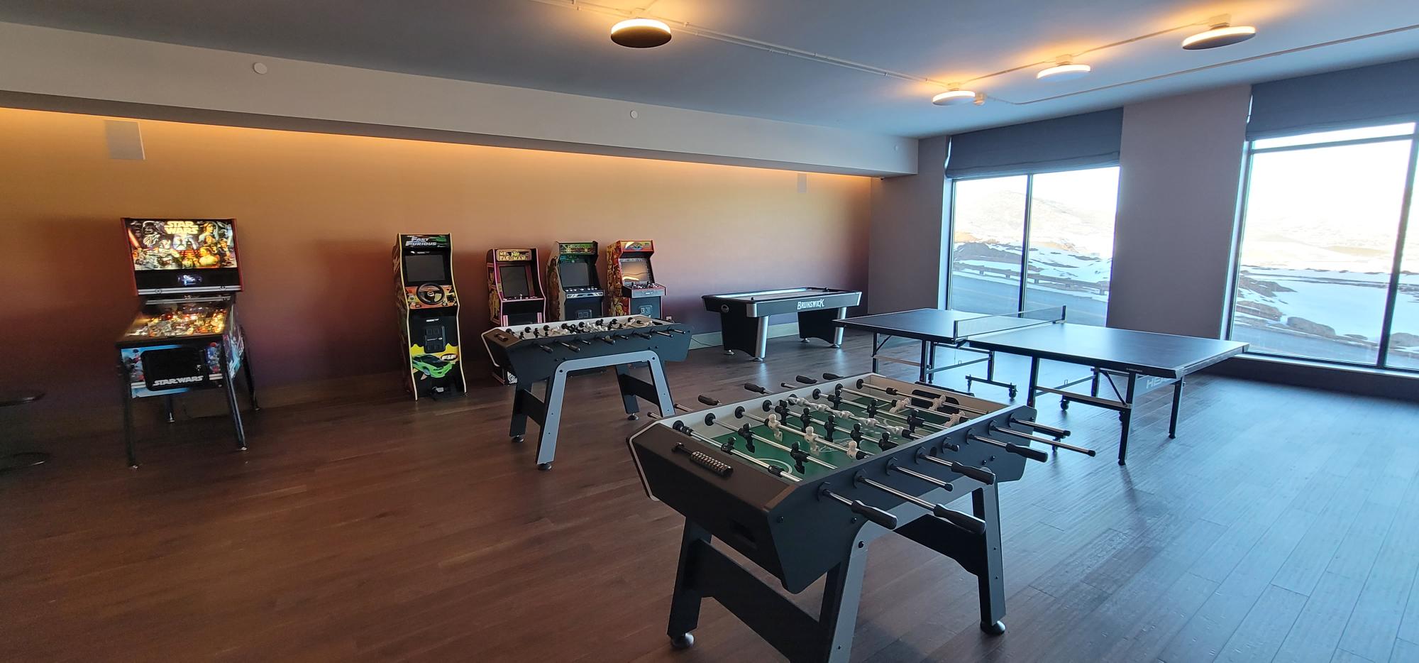 game room at pioche village deer valley